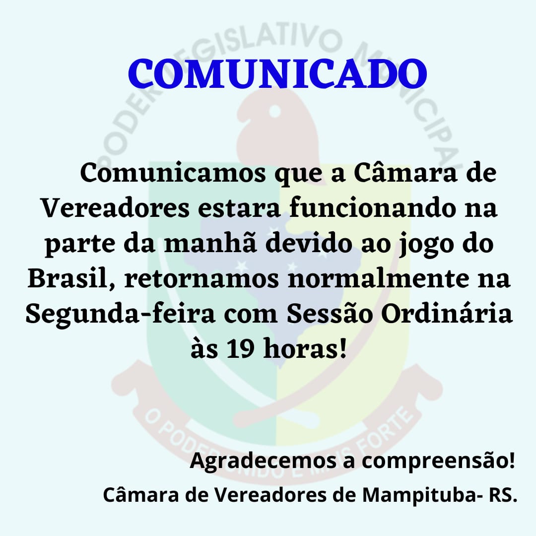 Comunicado!